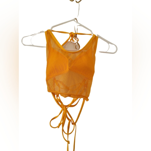 New with tags. Shein 4 piece Yellow Bikini set. Size S - Picture 4 of 9